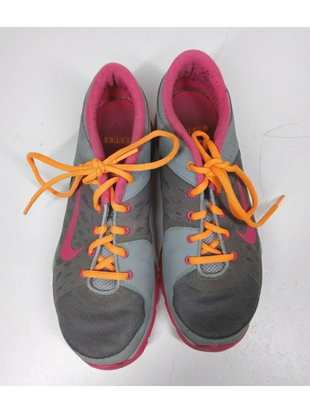 Nike Training Widths Women's Gray, Pink, & Orange Athletic Sneakers Size 10